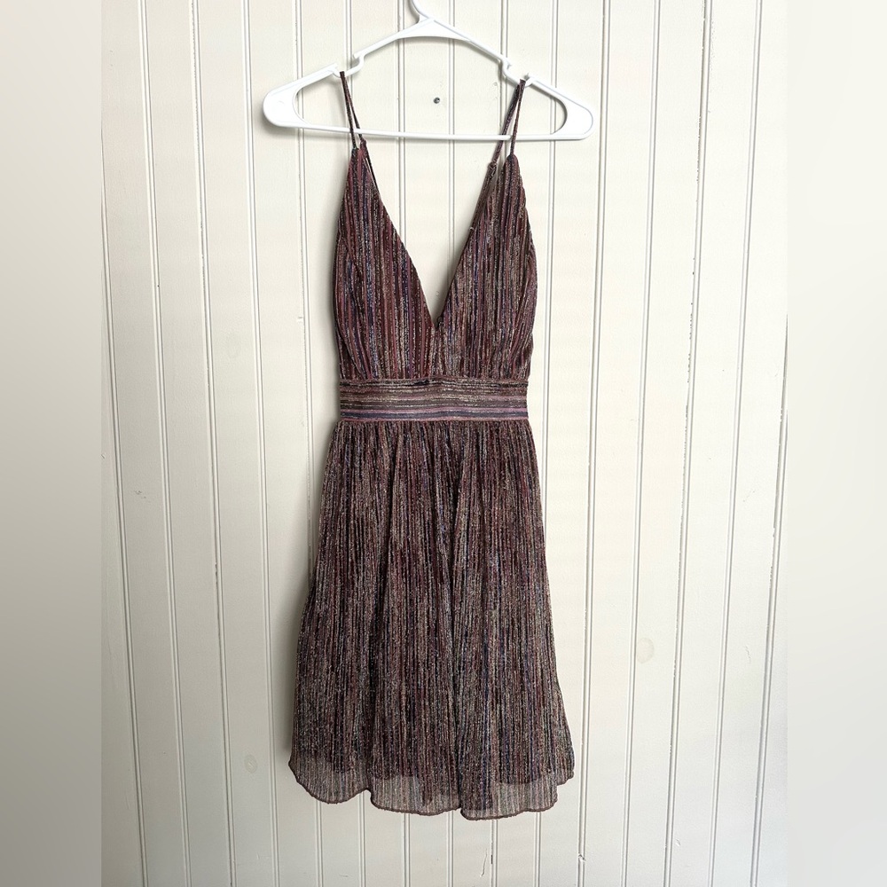 MACYS multicolored party dress, Size 11